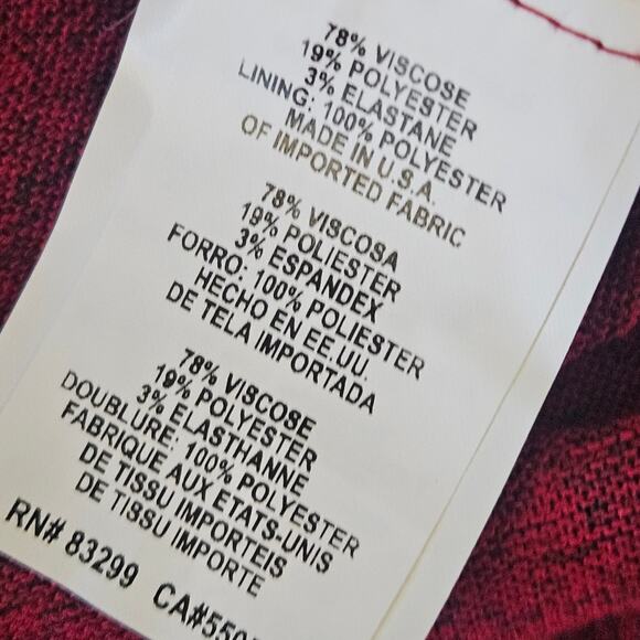 Red Hooded Tunic Length Top Size Large - Picture 4 of 4